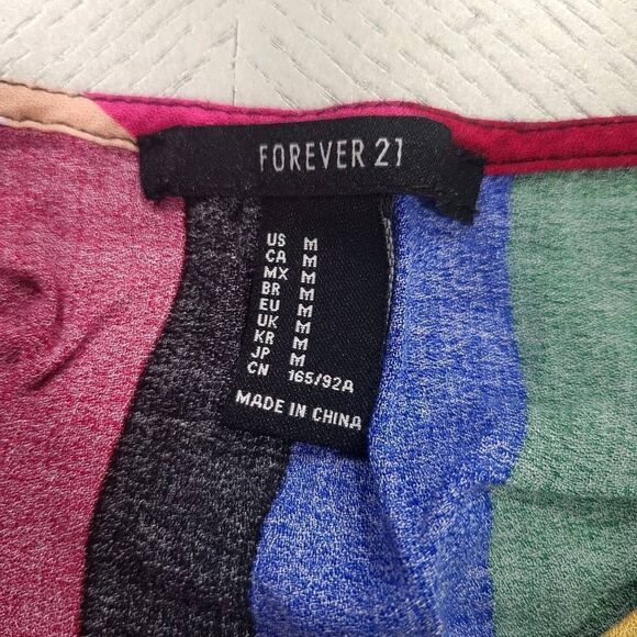 Forever21 Rainbow Croptop(L017)- Size M for Women - Picture 5 of 6